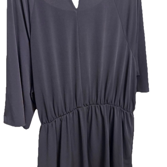 Lane Bryant Navy Blue Tie-Front Tunic Top (Size 18/20) - Picture 2 of 2